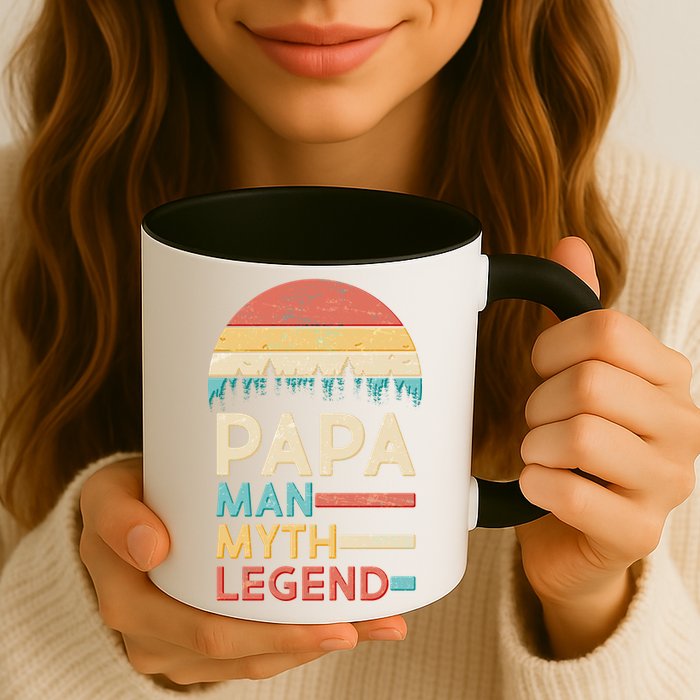 Vintage Papa The Man Myth Legend Mug