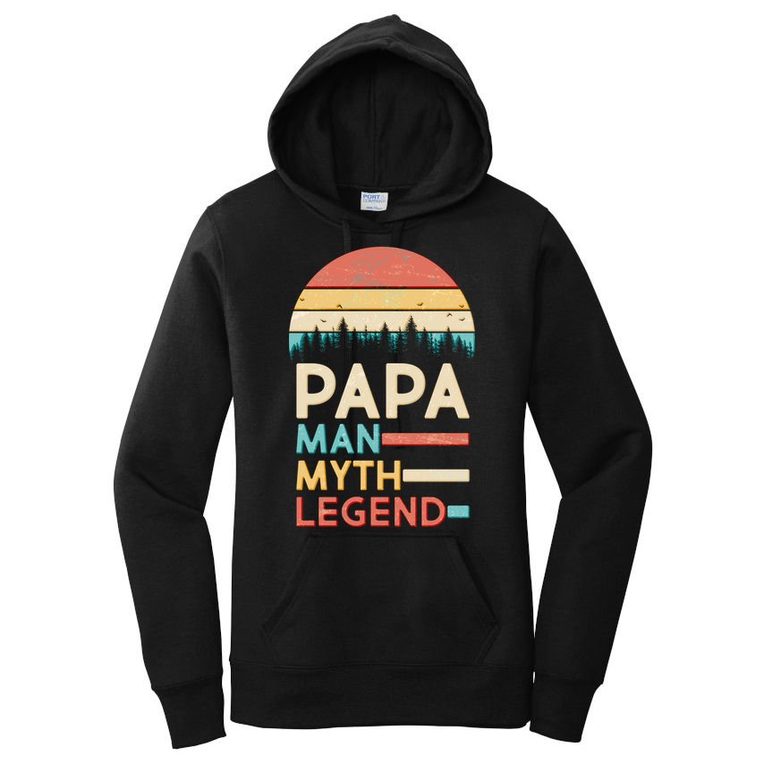 Vintage Papa The Man Myth Legend Women's Pullover Hoodie