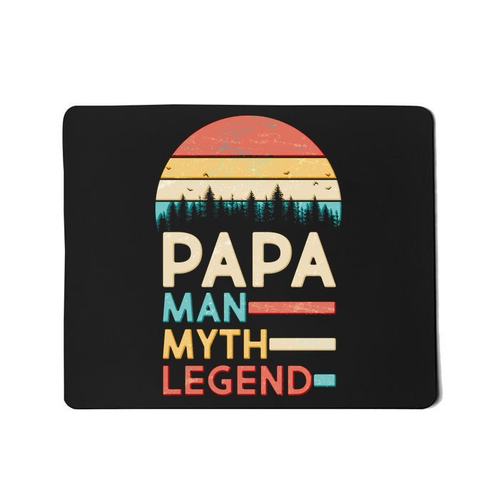 Vintage Papa The Man Myth Legend Mousepad