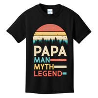Vintage Papa The Man Myth Legend Kids T-Shirt