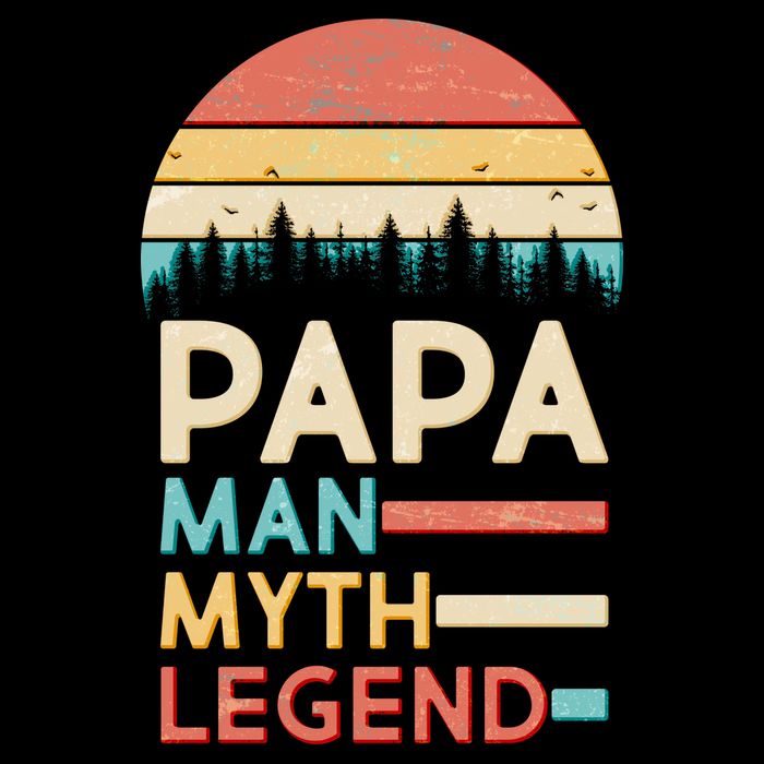 Vintage Papa The Man Myth Legend Kids T-Shirt