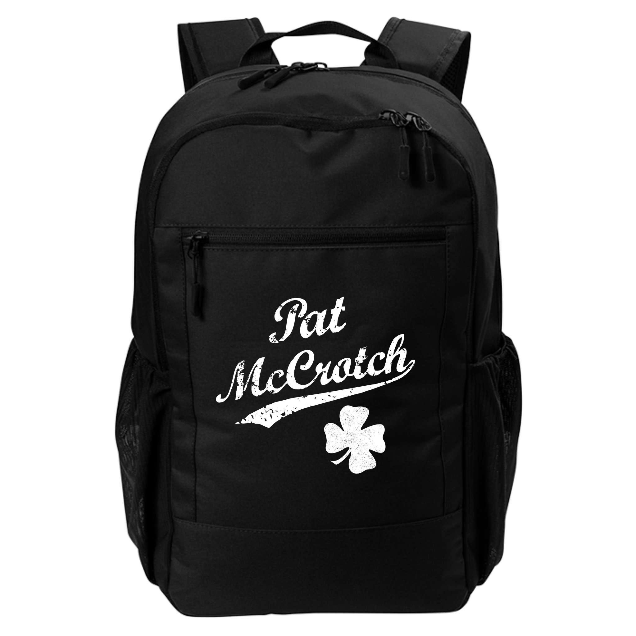 Vintage Pat McCrotch St. Patricks Day Shamrock Backpack