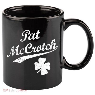 Vintage Pat McCrotch St. Patricks Day Shamrock 11oz C Handle Ceramic Mug