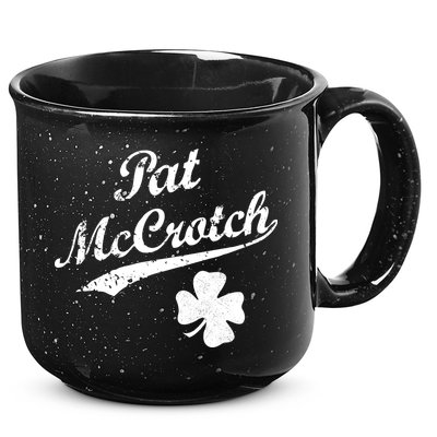 Vintage Pat McCrotch St. Patricks Day Shamrock 15oz Campfire Ceramic Mug