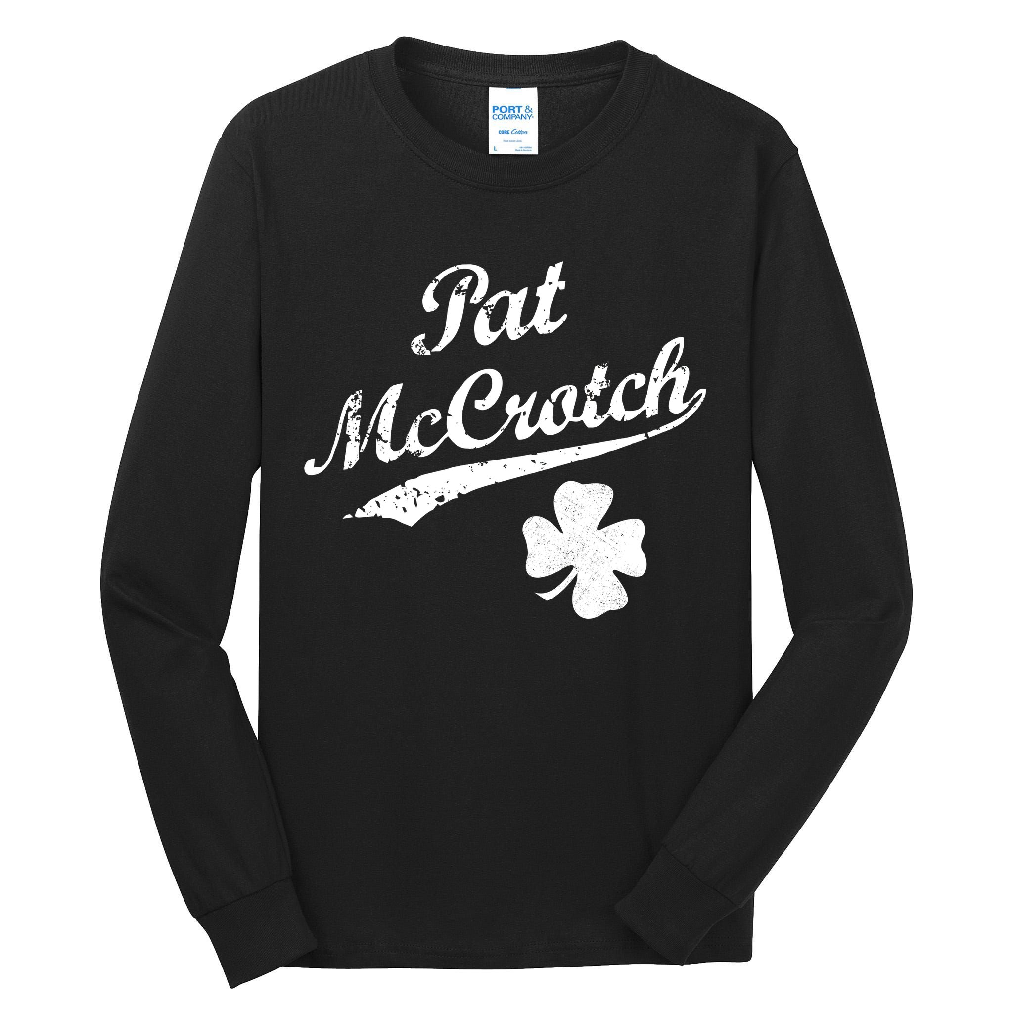 Vintage Pat McCrotch St. Patricks Day Shamrock Tall Long Sleeve T-Shirt