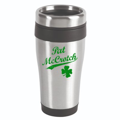 Vintage Pat McCrotch St. Patricks Day Shamrock 16oz Travel Tumbler