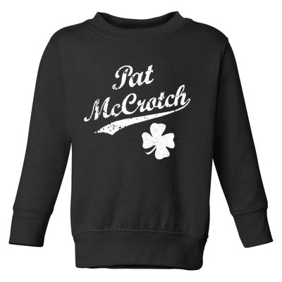 Vintage Pat McCrotch St. Patricks Day Shamrock Toddler Sweatshirt