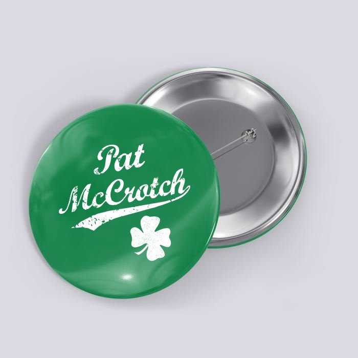 Vintage Pat McCrotch St. Patricks Day Shamrock Button