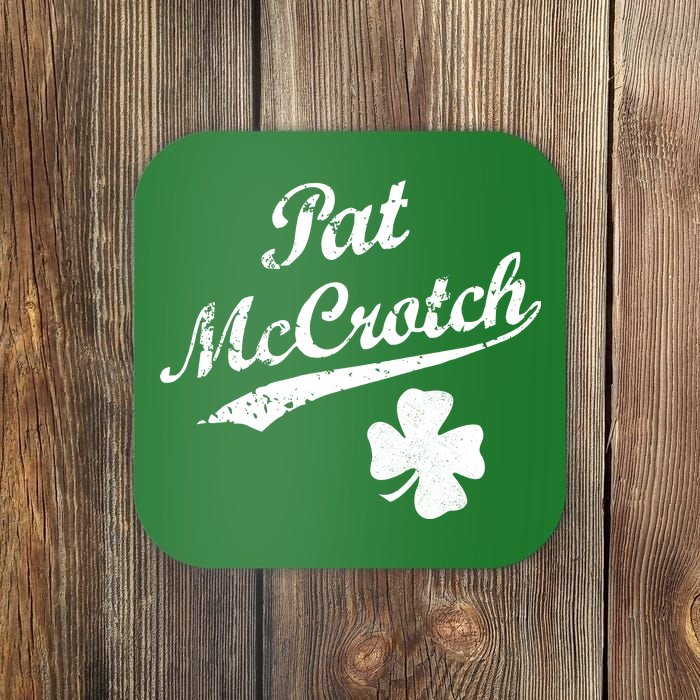 Vintage Pat McCrotch St. Patricks Day Shamrock Coaster