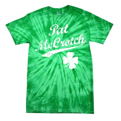 Vintage Pat McCrotch St. Patricks Day Shamrock Tie-Dye T-Shirt