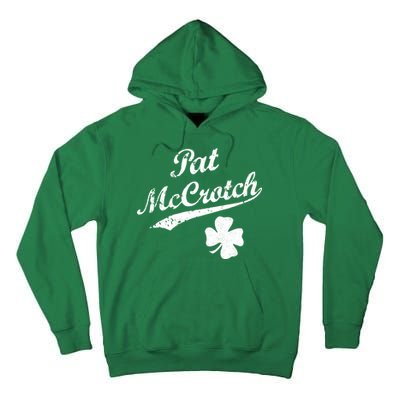 Vintage Pat McCrotch St. Patricks Day Shamrock Tall Hoodie