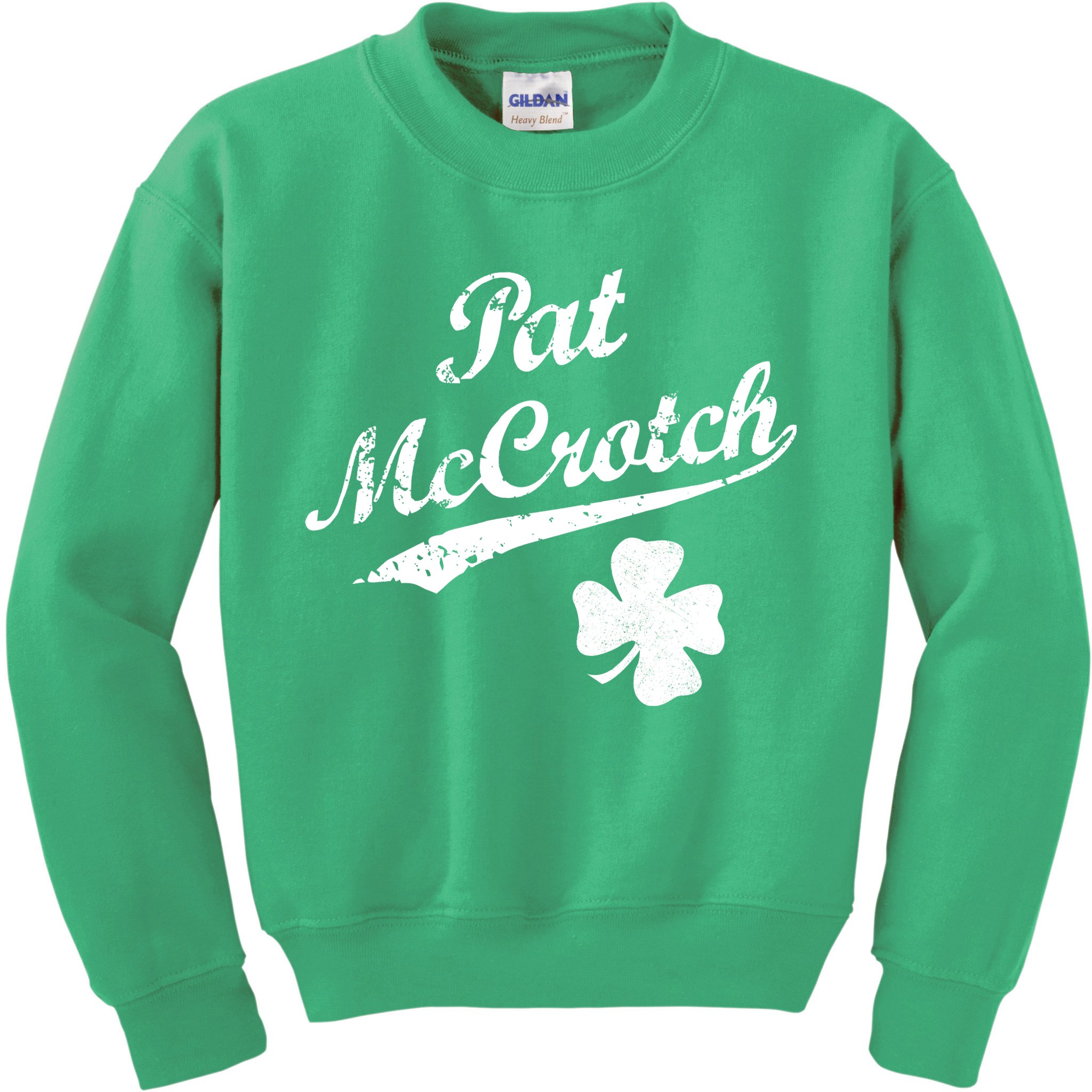 Vintage Pat McCrotch St. Patricks Day Shamrock Kids Sweatshirt