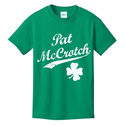 Vintage Pat McCrotch St. Patricks Day Shamrock Kids T-Shirt