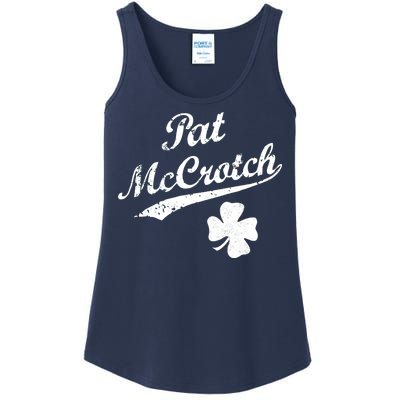 Vintage Pat McCrotch St. Patricks Day Shamrock Ladies Essential Tank