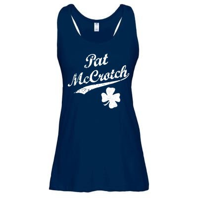 Vintage Pat McCrotch St. Patricks Day Shamrock Ladies Essential Flowy Tank