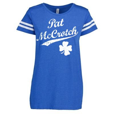 Vintage Pat McCrotch St. Patricks Day Shamrock Enza Ladies Jersey Football T-Shirt