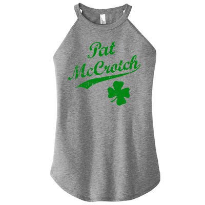 Vintage Pat McCrotch St. Patricks Day Shamrock Women's Perfect Tri Rocker Tank