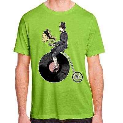 Vintage Penny Farthing Gramophone Adult ChromaSoft Performance T-Shirt