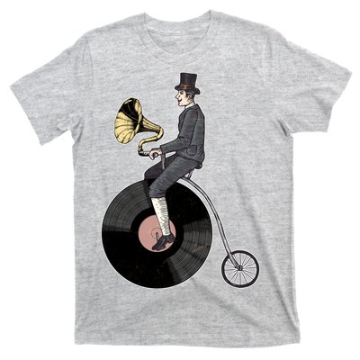 Vintage Penny Farthing Gramophone T-Shirt