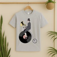 Vintage Penny Farthing Gramophone T-Shirt