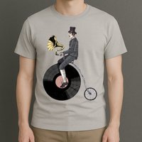Vintage Penny Farthing Gramophone T-Shirt