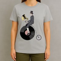 Vintage Penny Farthing Gramophone T-Shirt