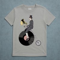 Vintage Penny Farthing Gramophone T-Shirt