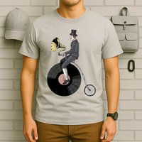 Vintage Penny Farthing Gramophone T-Shirt