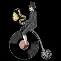 Vintage Penny Farthing Gramophone Hoodie