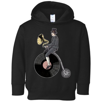 Vintage Penny Farthing Gramophone Toddler Hoodie