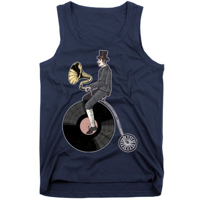 Vintage Penny Farthing Gramophone Tank Top