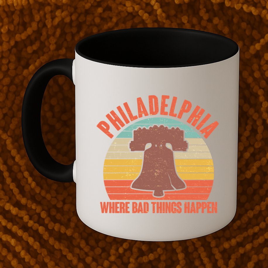 Vintage Philadelphia Where Bad Things Happen Mug