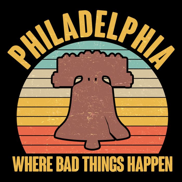 Vintage Philadelphia Where Bad Things Happen Women's V-Neck T-Shirt