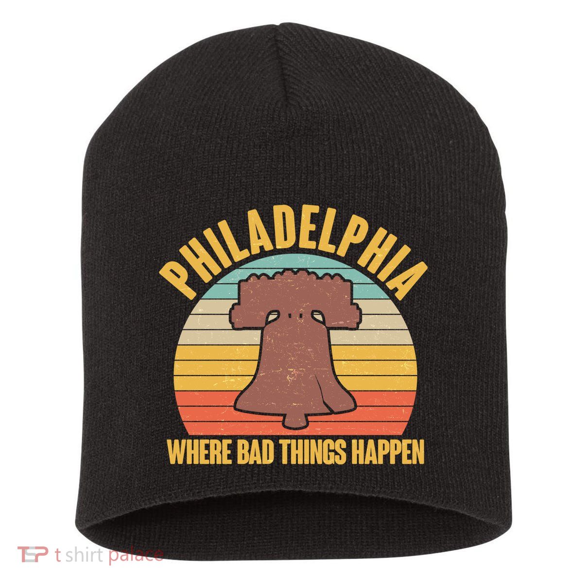 Vintage Philadelphia Where Bad Things Happen Short Acrylic Beanie