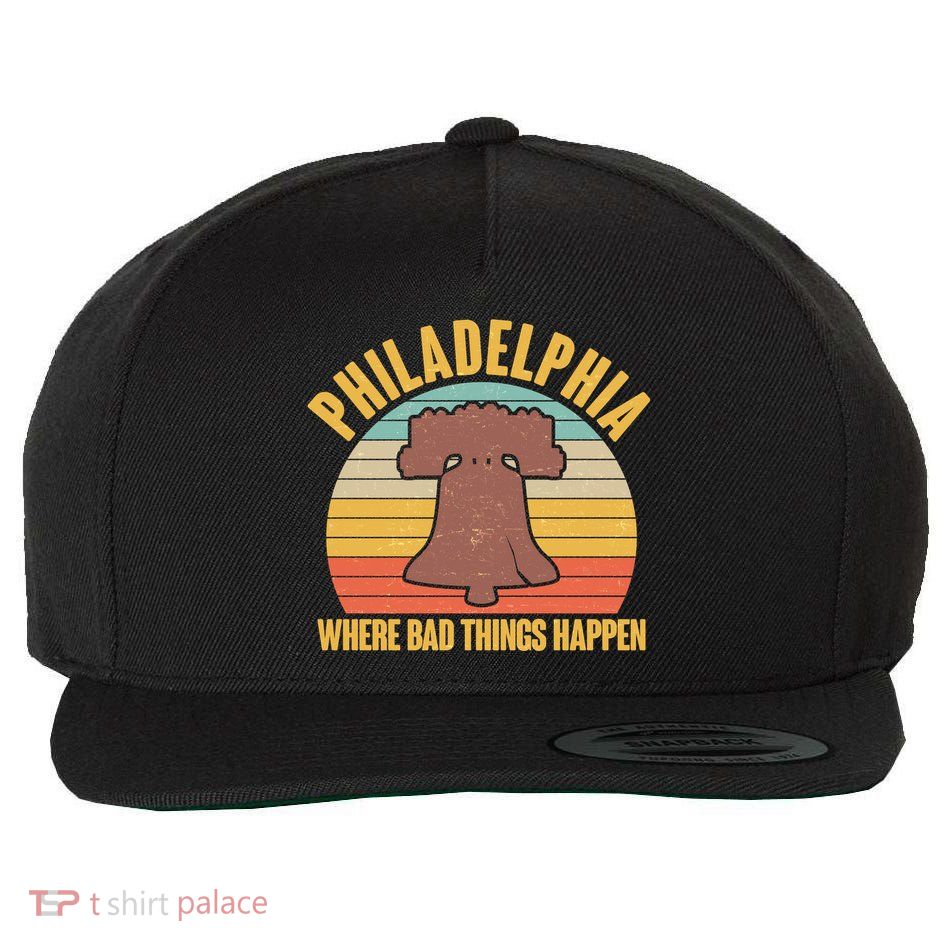 Vintage Philadelphia Where Bad Things Happen Wool Snapback Cap