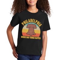 Vintage Philadelphia Where Bad Things Happen Kids T-Shirt