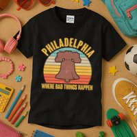 Vintage Philadelphia Where Bad Things Happen Kids T-Shirt