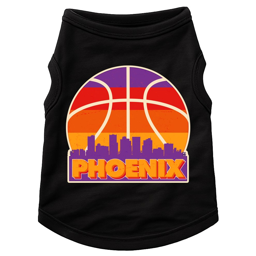 Vintage Phoenix Basketball Skyline Logo Doggie Tank