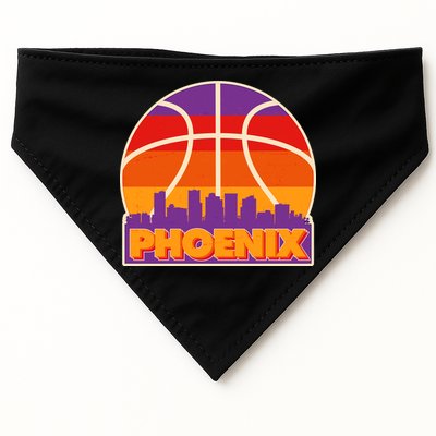 Vintage Phoenix Basketball Skyline Logo USA-Made Doggie Bandana