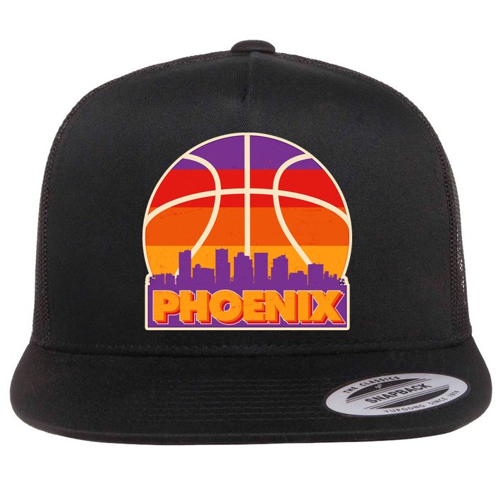 Vintage Phoenix Basketball Skyline Logo Flatbill Hat