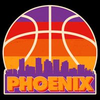 Vintage Phoenix Basketball Skyline Logo Flatbill Hat