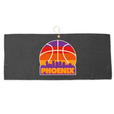 Vintage Phoenix Basketball Skyline Logo Large Microfiber Waffle Golf Towel