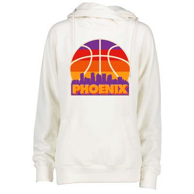 Vintage Phoenix Basketball Skyline Logo Womens Funnel Neck Pullover Hood