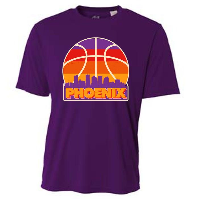 Vintage Phoenix Basketball Skyline Logo Cooling Performance Crew T-Shirt