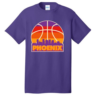 Vintage Phoenix Basketball Skyline Logo Tall T-Shirt