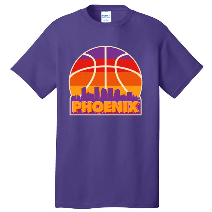 Vintage Phoenix Basketball Skyline Logo Tall T-Shirt