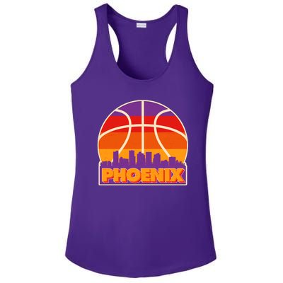 Vintage Phoenix Basketball Skyline Logo Ladies PosiCharge Competitor Racerback Tank