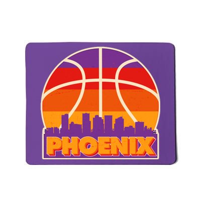 Vintage Phoenix Basketball Skyline Logo Mousepad