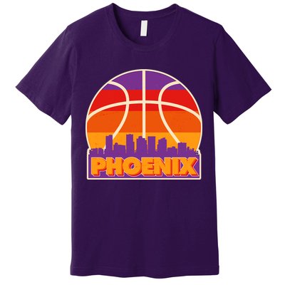 Vintage Phoenix Basketball Skyline Logo Premium T-Shirt