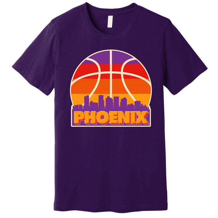 Vintage Phoenix Basketball Skyline Logo Premium T-Shirt